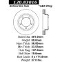 CENTRIC PARTS 120.83016 Centric Premium Brake Rotor