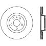 CENTRIC PARTS 121.02006 C-Tek Standard Brake Rotor