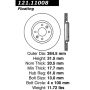 CENTRIC PARTS 121.11008 C-Tek Standard Brake Rotor