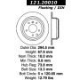 CENTRIC PARTS 121.20010 C-Tek Standard Brake Rotor