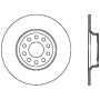 CENTRIC PARTS 121.20019 C-Tek Standard Brake Rotor