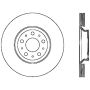 CENTRIC PARTS 121.20020 C-Tek Standard Brake Rotor