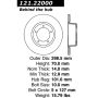 CENTRIC PARTS 121.22000 C-Tek Standard Brake Rotor