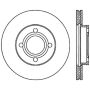 CENTRIC PARTS 121.30002 C-Tek Standard Brake Rotor