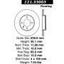 CENTRIC PARTS 121.33003 C-Tek Standard Brake Rotor