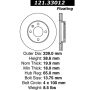 CENTRIC PARTS 121.33012 C-Tek Standard Brake Rotor