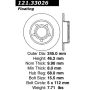 CENTRIC PARTS 121.33026 C-Tek Standard Brake Rotor