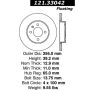 CENTRIC PARTS 121.33042 C-Tek Standard Brake Rotor