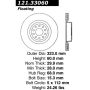 CENTRIC PARTS 121.33060 C-Tek Standard Brake Rotor