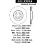 CENTRIC PARTS 121.33093 C-Tek Standard Brake Rotor