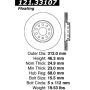 CENTRIC PARTS 121.33107 C-Tek Standard Brake Rotor