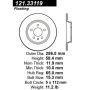 CENTRIC PARTS 121.33119 C-Tek Standard Brake Rotor