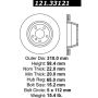 CENTRIC PARTS 121.33121 C-Tek Standard Brake Rotor