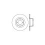 CENTRIC PARTS 121.34000 C-Tek Standard Brake Rotor