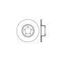 CENTRIC PARTS 121.34003 C-Tek Standard Brake Rotor
