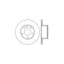 CENTRIC PARTS 121.34014 C-Tek Standard Brake Rotor