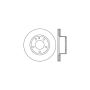 CENTRIC PARTS 121.34015 C-Tek Standard Brake Rotor