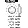 CENTRIC PARTS 121.34061 C-Tek Standard Brake Rotor