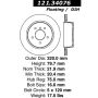CENTRIC PARTS 121.34076 C-Tek Standard Brake Rotor