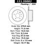 CENTRIC PARTS 121.35002 C-Tek Standard Brake Rotor