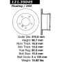 CENTRIC PARTS 121.35045 C-Tek Standard Brake Rotor