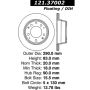 CENTRIC PARTS 121.37002 C-Tek Standard Brake Rotor