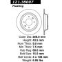 CENTRIC PARTS 121.38007 C-Tek Standard Brake Rotor