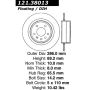 CENTRIC PARTS 121.38013 C-Tek Standard Brake Rotor