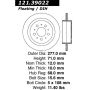 CENTRIC PARTS 121.39022 C-Tek Standard Brake Rotor