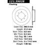 CENTRIC PARTS 121.39028 C-Tek Standard Brake Rotor