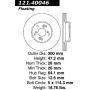 CENTRIC PARTS 121.40046 C-Tek Standard Brake Rotor