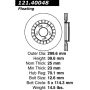 CENTRIC PARTS 121.40048 C-Tek Standard Brake Rotor