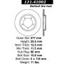 CENTRIC PARTS 121.41002 C-Tek Standard Brake Rotor