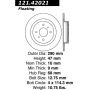 CENTRIC PARTS 121.42021 C-Tek Standard Brake Rotor