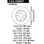 CENTRIC PARTS 121.43007 C-Tek Standard Brake Rotor