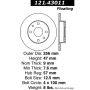 CENTRIC PARTS 121.43011 C-Tek Standard Brake Rotor
