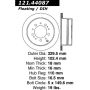 CENTRIC PARTS 121.44087 C-Tek Standard Brake Rotor