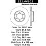 CENTRIC PARTS 121.44101 C-Tek Standard Brake Rotor