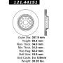 CENTRIC PARTS 121.44151 C-Tek Standard Brake Rotor