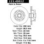 CENTRIC PARTS 121.45012 C-Tek Standard Brake Rotor