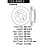 CENTRIC PARTS 121.45013 C-Tek Standard Brake Rotor