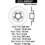 CENTRIC PARTS 121.45037 C-Tek Standard Brake Rotor