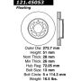 CENTRIC PARTS 121.45053 C-Tek Standard Brake Rotor