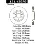 CENTRIC PARTS 121.45070 C-Tek Standard Brake Rotor