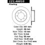 CENTRIC PARTS 121.46010 C-Tek Standard Brake Rotor
