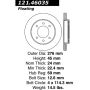 CENTRIC PARTS 121.46035 C-Tek Standard Brake Rotor