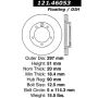 CENTRIC PARTS 121.46053 C-Tek Standard Brake Rotor
