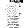 CENTRIC PARTS 121.46065 C-Tek Standard Brake Rotor