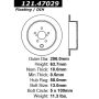 CENTRIC PARTS 121.47029 C-Tek Standard Brake Rotor