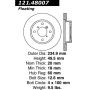CENTRIC PARTS 121.48007 C-Tek Standard Brake Rotor